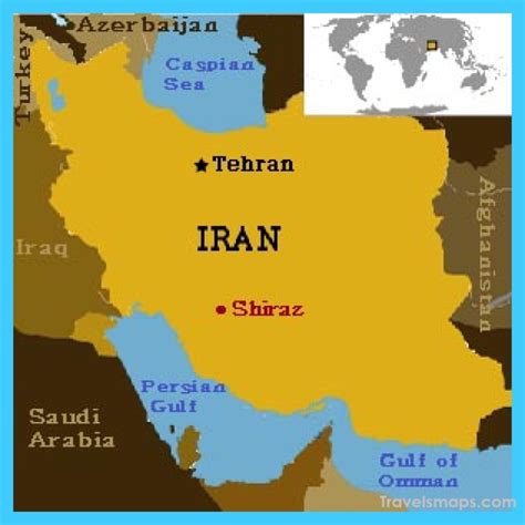shiraz iran map